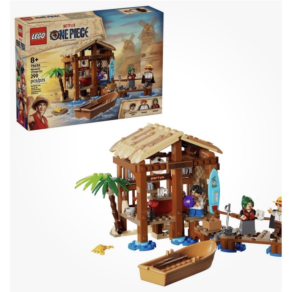 Lego Netflix One Piece: (2025) 299pc WINDMILL VILLAGE HUT Building Set #75636 - Picture 1 of 5